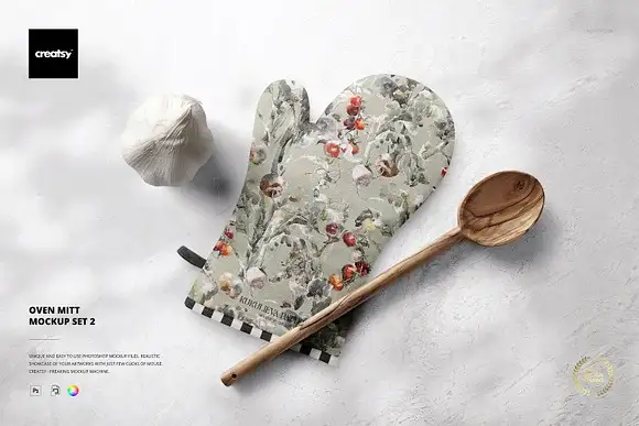Oven Mitt Mockup Set