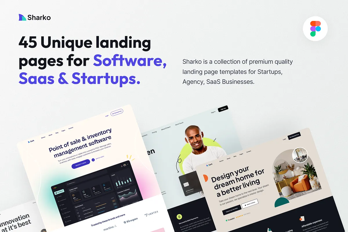 Sharko Landing Page