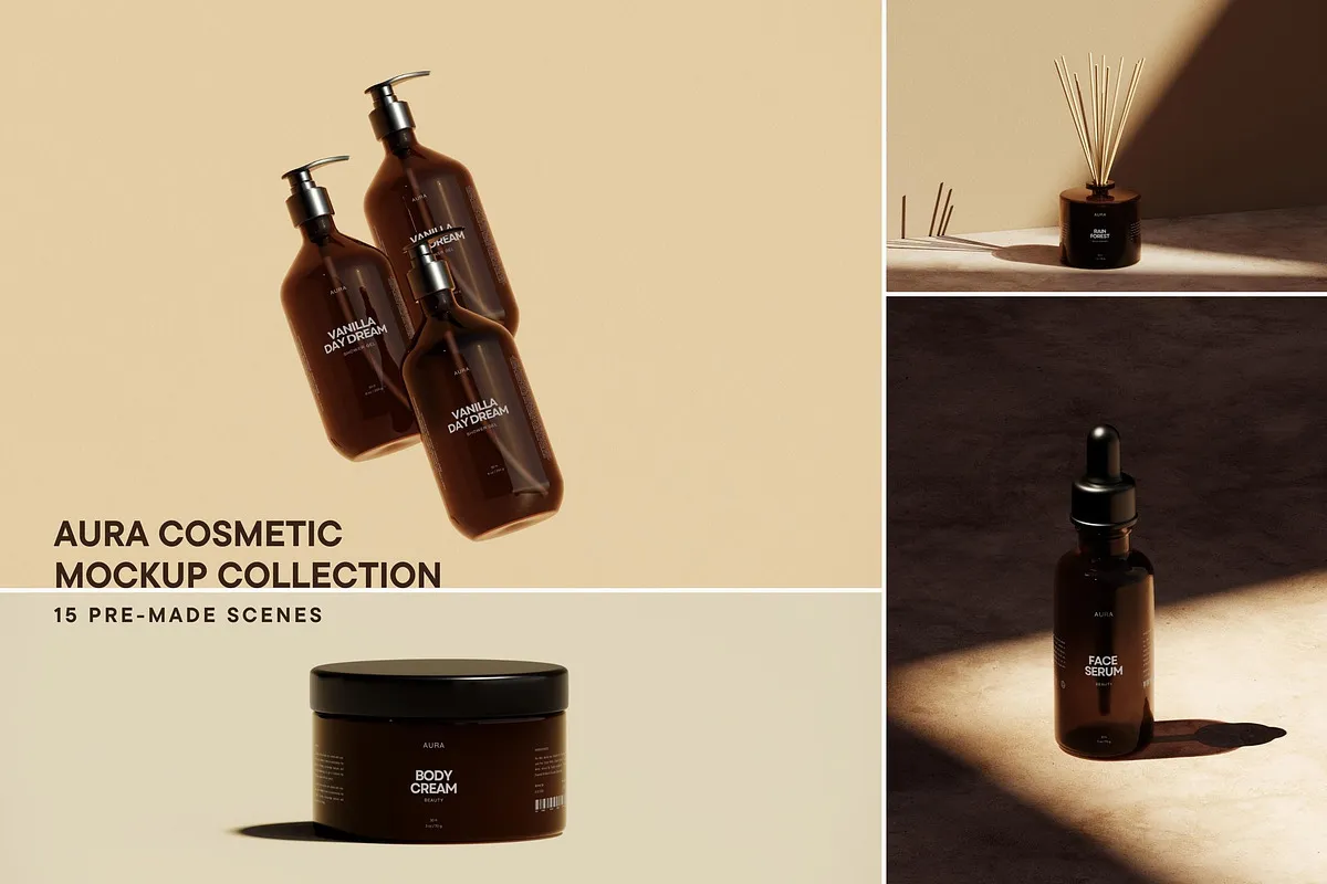 Aura Cosmetic Mockup Collection