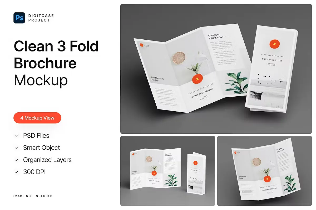 Fold Brochure Mockup Set