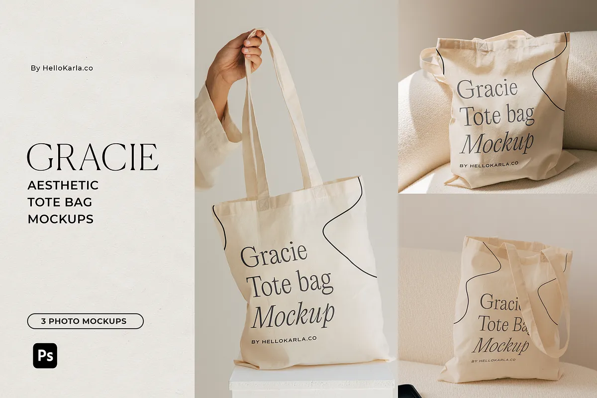 Gracie Tote Bag Mockup
