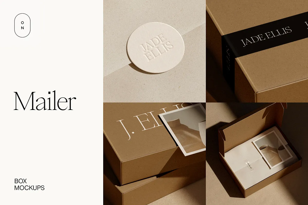 Mailing Box Mockup PSD