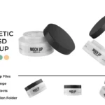 Cosmetic Plastic Jar Mockup