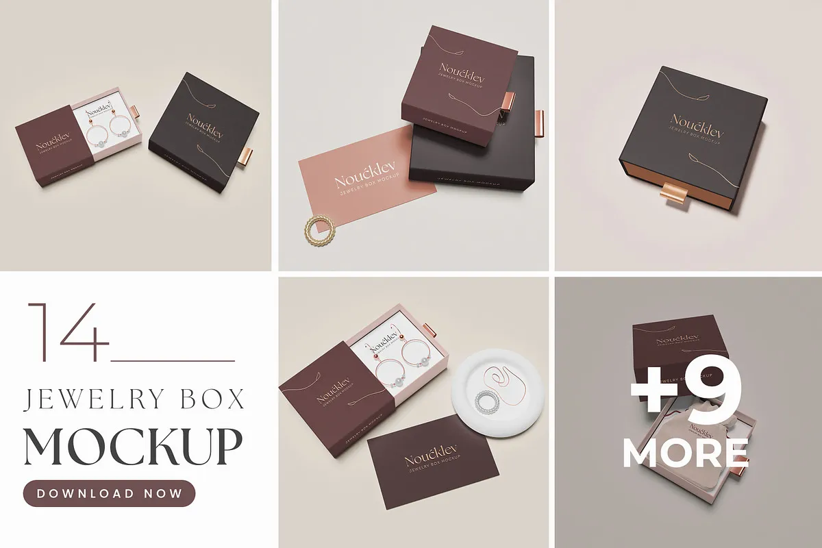 Jewelry Box Mockup